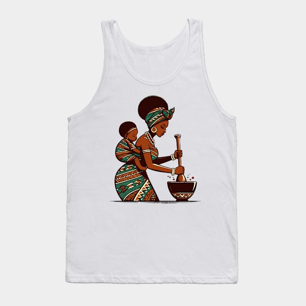 Afrocentric Mother And Baby Tank Top by Graceful Designs